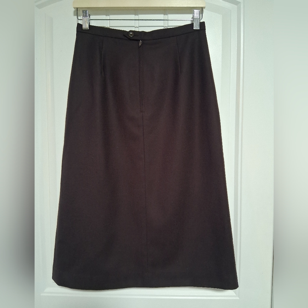 Vintage Pierre Balmain 100% Wool Pencil Skirt
